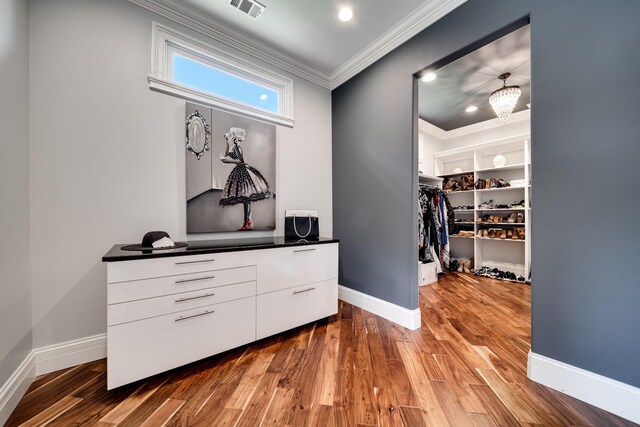 interior space featuring hardwood / wood-style flooring