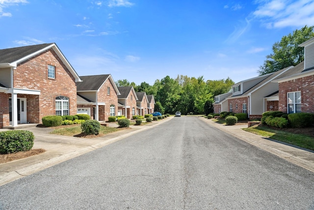 view of street with a residential view