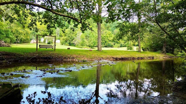 view of water feature