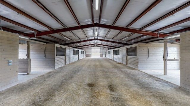 view of horse barn