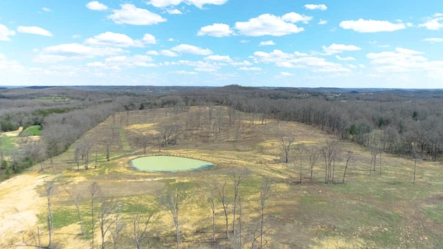 bird's eye view with a rural view