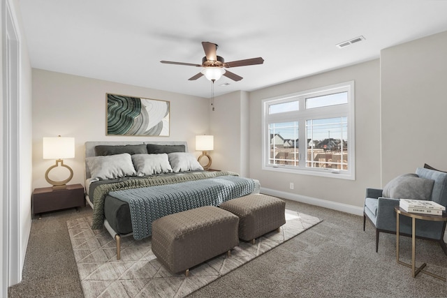 203 W Fallow Ct, Clarksville, TN 37040 - carpeted bedroom featuring baseboards and ceiling fan