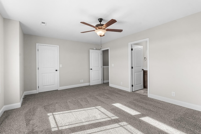203 W Fallow Ct, Clarksville, TN 37040 - unfurnished bedroom with carpet, ensuite bathroom, and a ceiling fan