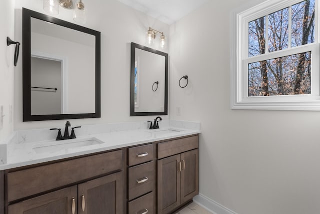 bathroom with vanity