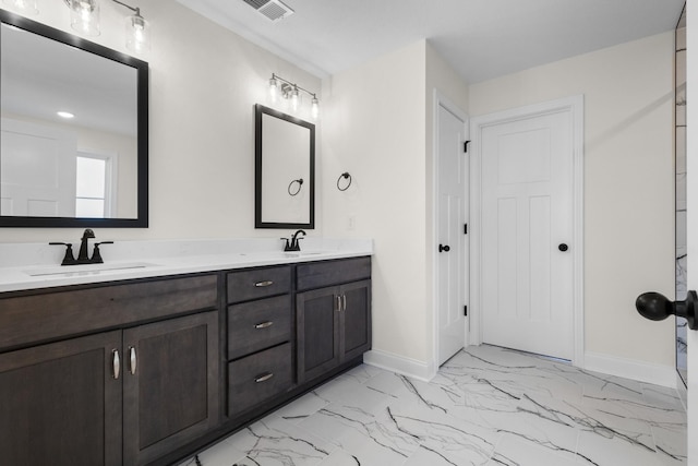 bathroom featuring vanity