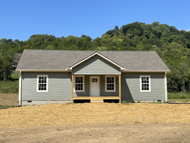 view of front of house with a porch