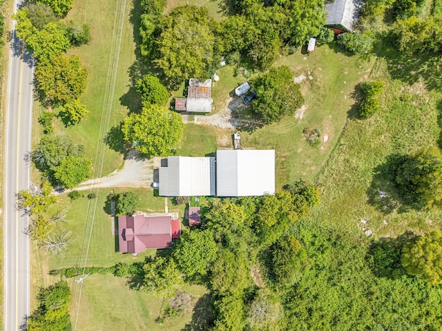 bird's eye view featuring a rural view