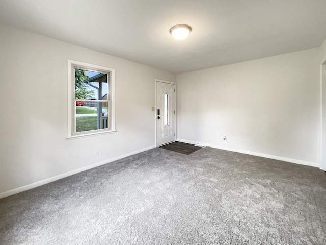 view of carpeted empty room