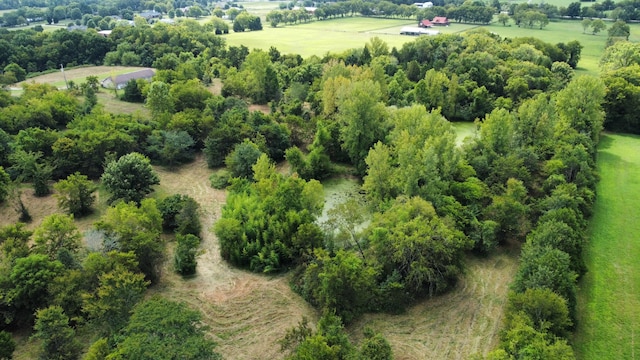 aerial view with a rural view