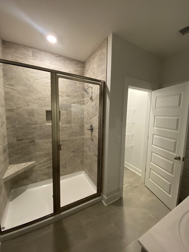 7643 Rookers Bend Dr, Smyrna, TN 37167 - bathroom featuring a stall shower and vanity