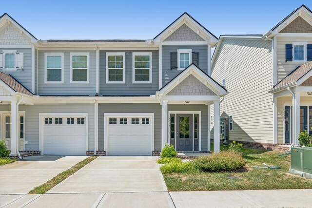 view of property with a garage