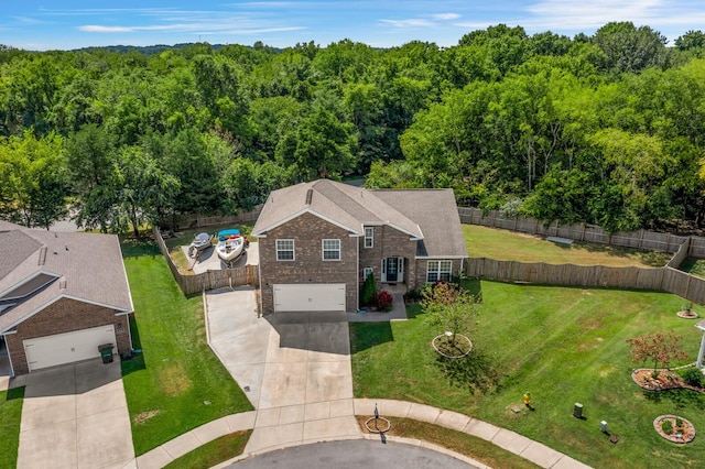 birds eye view of property