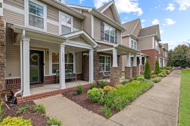 exterior space featuring a porch