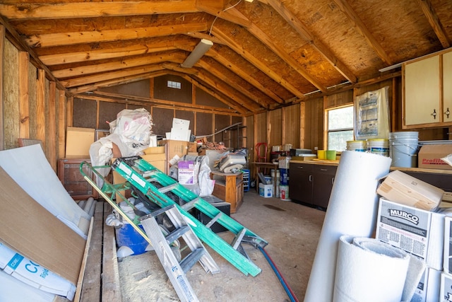 view of attic