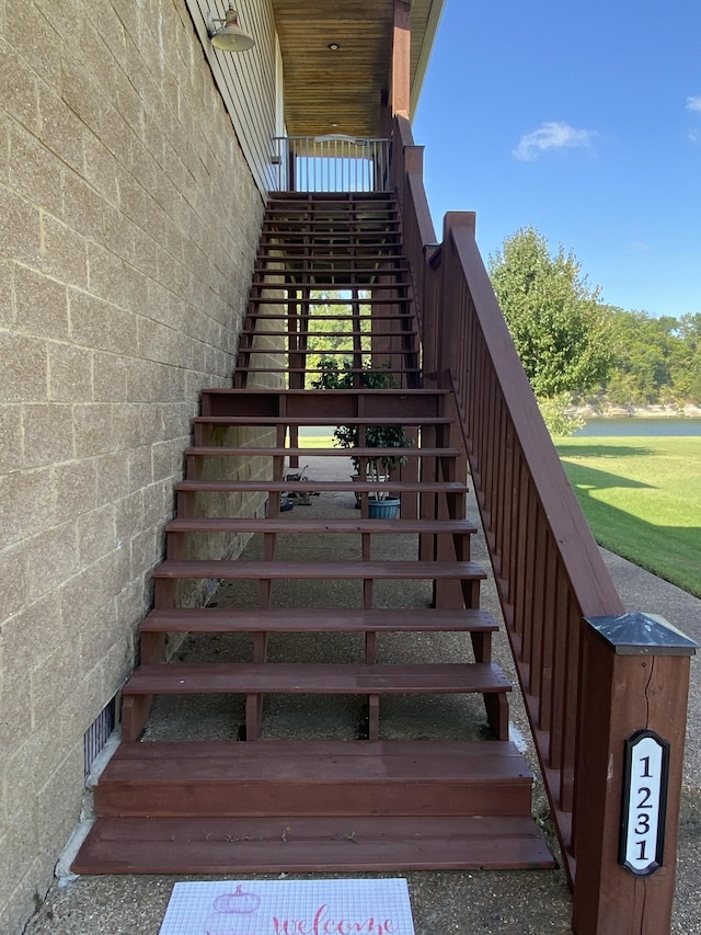 view of staircase