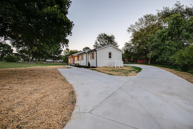 view of side of property