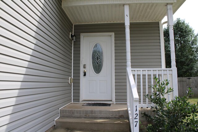 view of property entrance