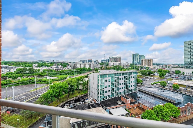 exterior space with a view of city