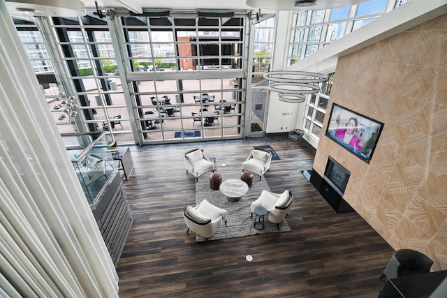 living room featuring wood finished floors
