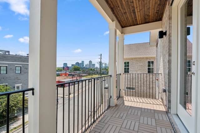 view of balcony