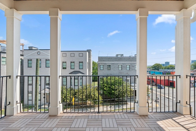 view of balcony