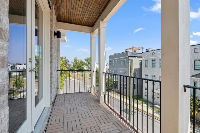 view of balcony