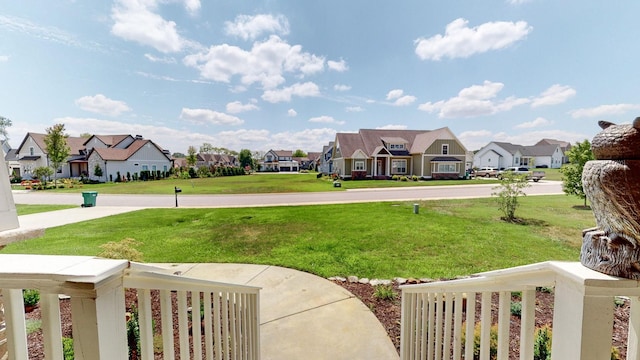 view of yard with a residential view