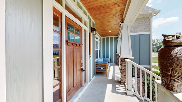 balcony with covered porch