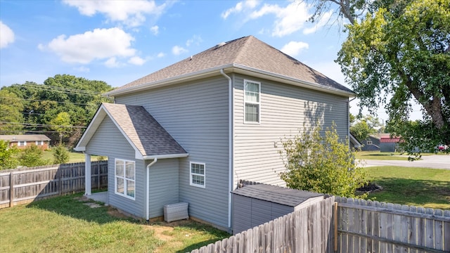 exterior space with a lawn