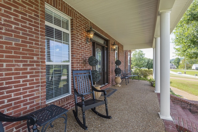 view of patio / terrace featuring a porch