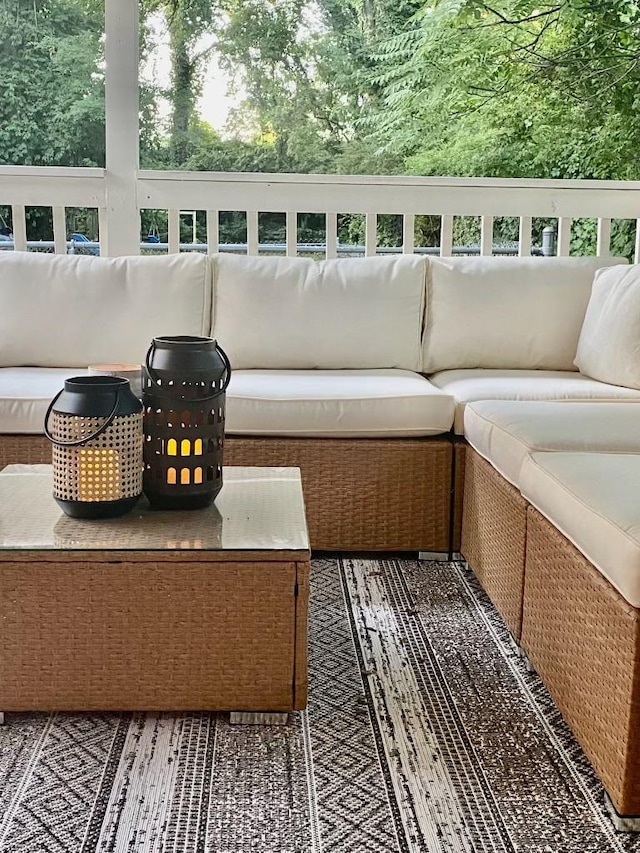 balcony with outdoor lounge area