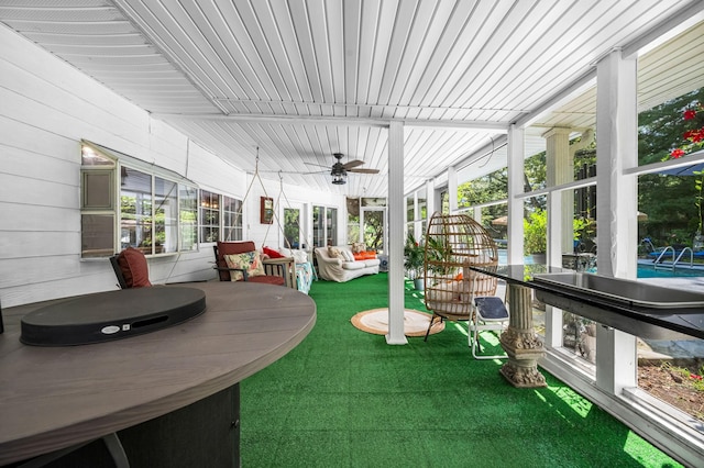 view of sunroom / solarium