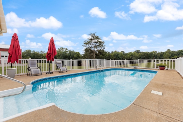 view of pool