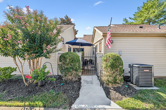 exterior space with central AC unit