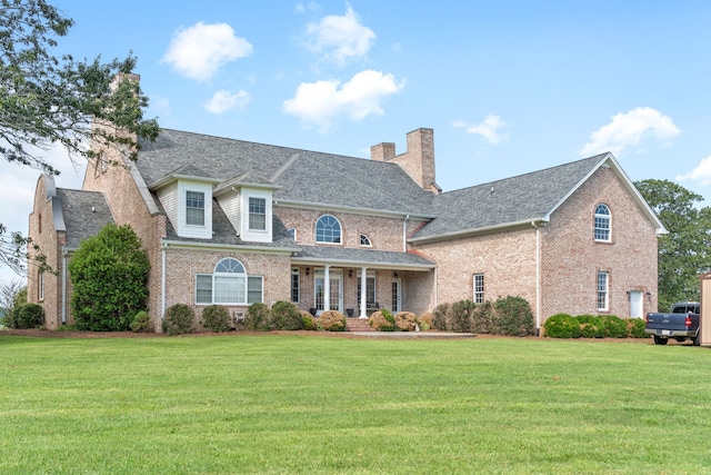 view of front of house featuring a front yard