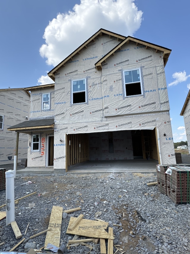 view of property under construction