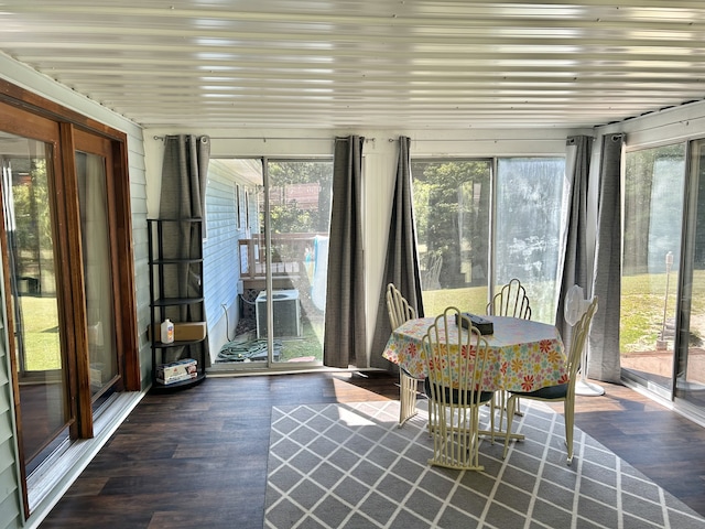 sunroom with a wealth of natural light