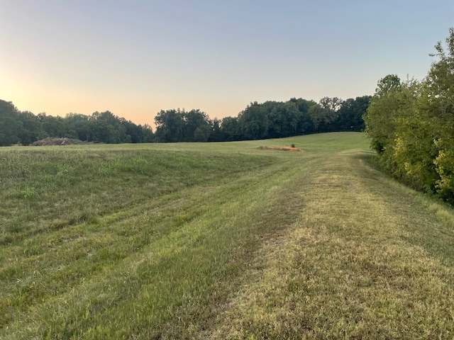 nature at dusk with a rural view