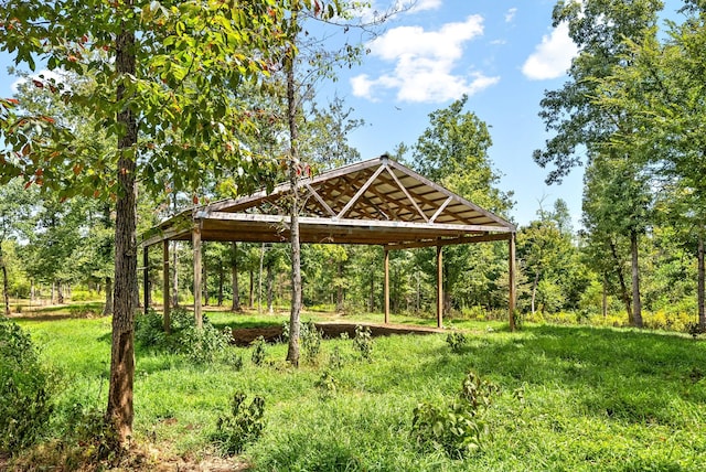 view of home's community featuring a carport and a gazebo