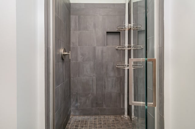 bathroom with an enclosed shower