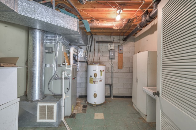 utilities with water heater