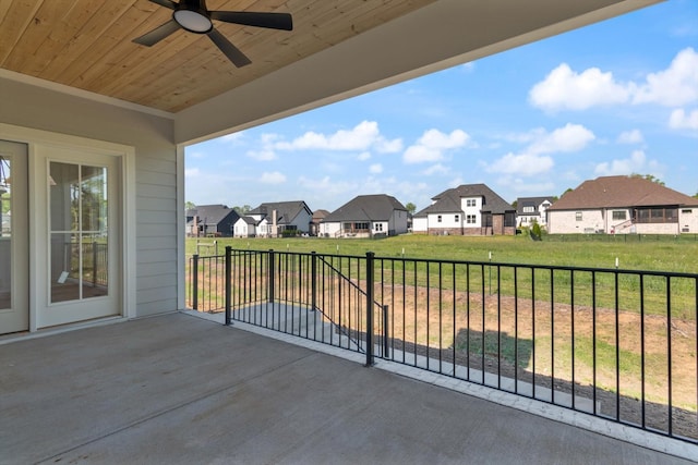 6816 Springwater St, Smyrna, TN 37167 - balcony featuring a residential view and ceiling fan