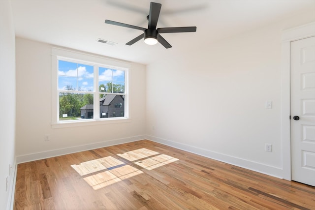 6816 Springwater St, Smyrna, TN 37167 - spare room featuring light wood finished floors, baseboards, and ceiling fan