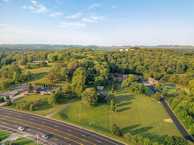 bird's eye view featuring a rural view