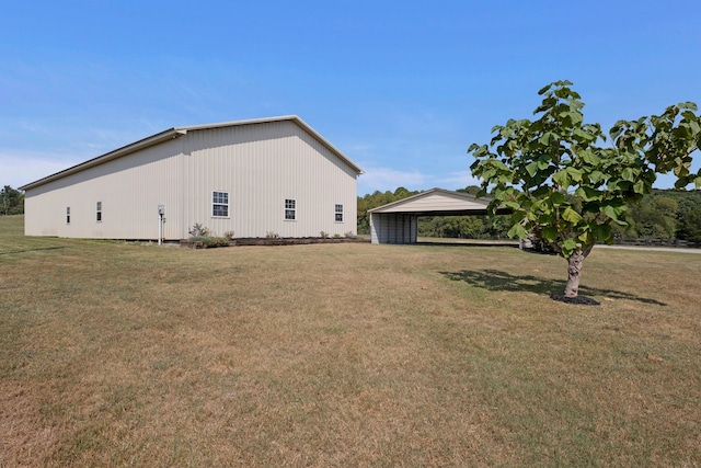 exterior space with a lawn