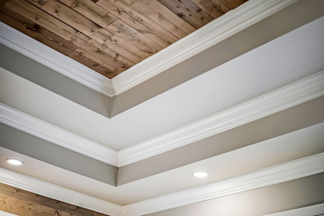 details with wooden ceiling