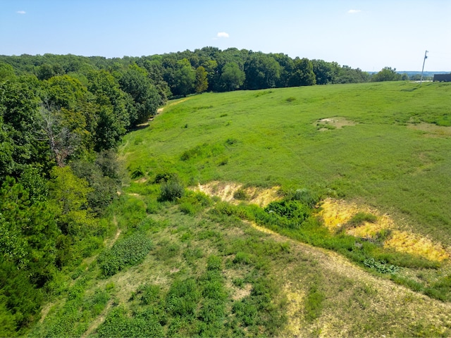 aerial view featuring a rural view