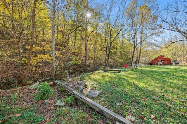 89 Ouchonder Rd, Elmwood, TN 38560 - view of green lawn with a barn