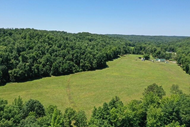 aerial view with a rural view