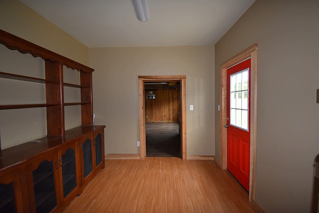 interior space with light wood-type flooring